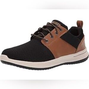 Men's Black and Brown Casual Sneakers